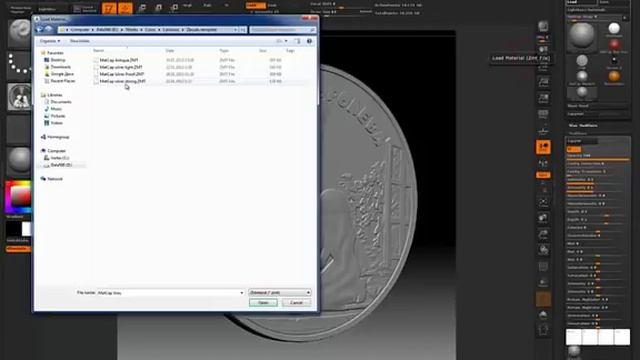 Coin modeling - Part2 - zbrush (360p)