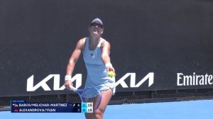 Melichar-Martinez/Babos v Alexandrova/Yuan Highlights | Australian Open 2025 Second Round