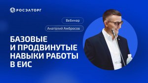 Вебинар Росэлторг. Базовые и продвинутые навыки работы в ЕИС