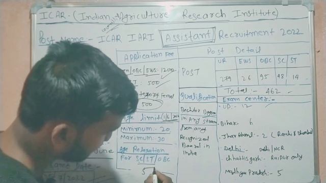 icar assistant recruitment 2022 | icar result date | icar qualification | icar form fill up | icar