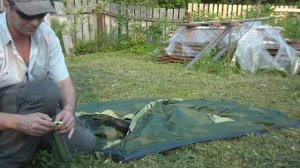 Двухместная палатка. Как поставить за 5 минут одному. Рост 185 см