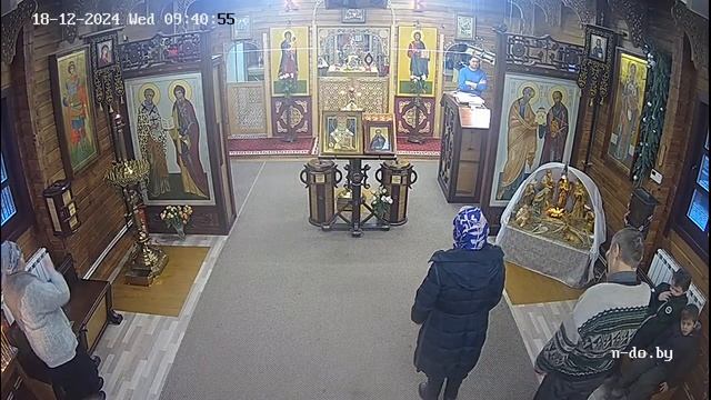 ☦ Прямой эфир в храме Николая Японского г. Минска 18.12.2024
