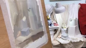 Светлый натюрморт. Пишу, отвечаю на вопросы