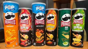 Пробую острые Pringles