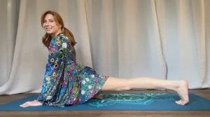 Yoga Challenge in a Dress Morning Stretching