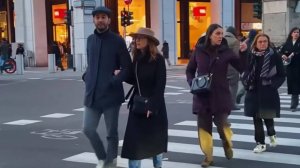 Уличная мода - Интересная прогулка по Милану. Январь - 2025