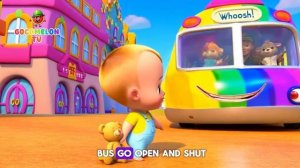 Ride the Rainbow: Wheels on the Bus Adventure | Nursery Rhymes & Kids Songs