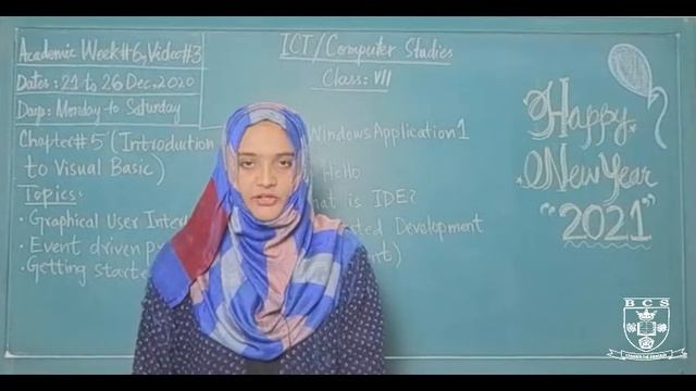 Comp.Sci.(ICT) Ch 5 Introduction To Visual Basic Topics  Graphical User Interface 21st-26th Dec 202