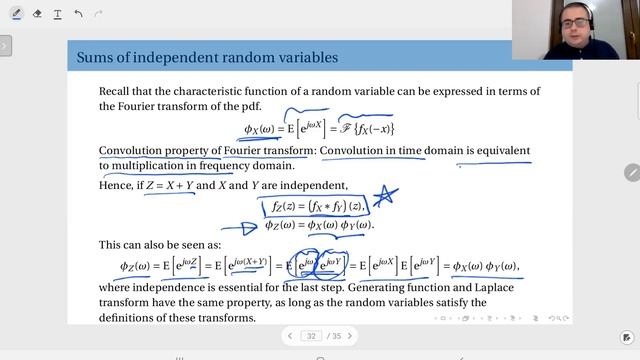 08.13 Sums of Independent Random Variables via Characteristic Functions смотреть онлайн