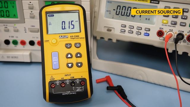 AXIOMET AX-C800 - a handheld voltage and current calibrator. How to operate? смотреть онлайн