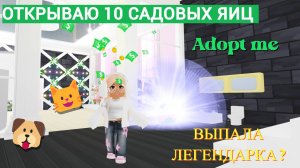 ОТКРЫВАЮ 10 САДОВЫХ ЯИЦ в адопт ми Роблокс! Выпала ЛЕГЕНДАРКА ?