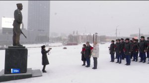 В Уфе возложили цветы к памятнику легендарного разведчика, героя Великой Отечественной Даяна Мурзина