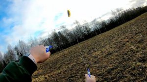 Удачный запуск пилотажного кайта