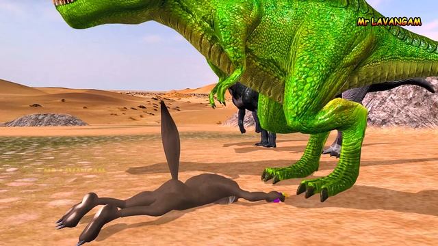 Gorilla Love Comedy video || Transformer Dinosaurs vs Godzilla Dinosaur fight video @mrLavangam смотреть онлайн