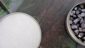 PCP KRAL JUMBO 6.35 - Стрельба на 100м пулями JSB Knock Out Slugs 6,37 мм 2,170 г