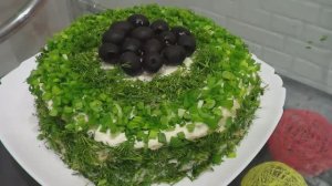 Мясной закусочный торт