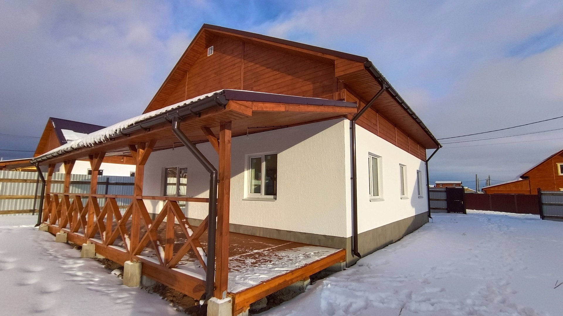 Дом из Газоблока в ГусиКлаб д. Гусева Свердловская область.
