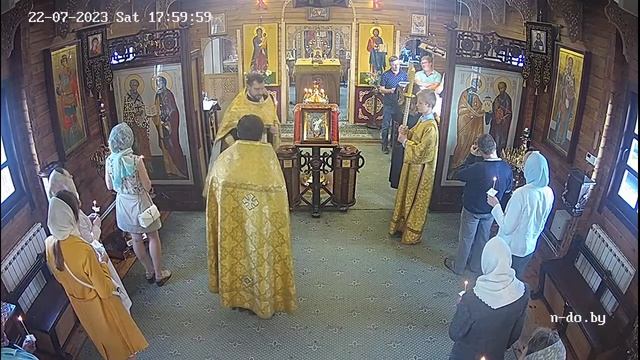 ☦ Прямой эфир | Всенощное бдение в храме Николая Японского 22.07.2023 в 17.00