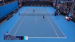 Linette/Olmos v Kalinina/Bronzetti Highlights | Australian Open 2025 First Round