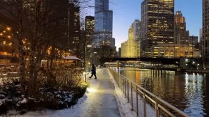 🇺🇸 Чикаго, Иллинойс - морозный январский день, прогулка в 4K (2025)