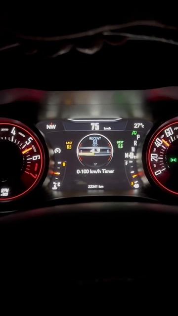 Разгон 0-100 Dodge Challenger GT 3.6 смотреть онлайн