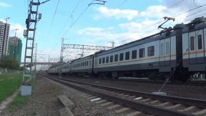 Электропоезд ЭП2Д-0183 ЦППК сообщением Ипподром - Зеленоград-Крюково