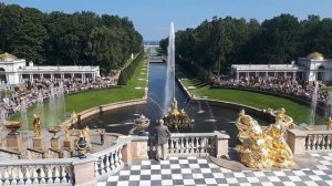 Открытие фонтанов в Петергофе 2018 год))