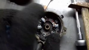 Замена щёток стартера, двигатель 1zz , Тойота авенсис 2