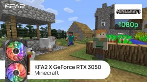 Minecraft | KFA2 X GeForce RTX 3050 Black | 1080p (Full HD) разрешение