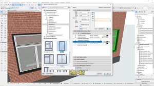 ArchiCAD ‐ Передача элементов, свойств объекта: окна, двери.
