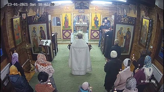 Прямой эфир | Всенощное бдение в храме Николая Японского | 23.01.2021 г. в 17.00