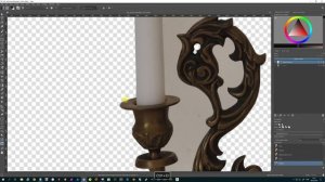 Candelabra isolation in Krita