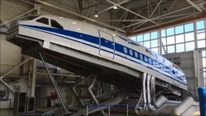 Тренажер аварийно-спасательного покидания самолетов, часть 1