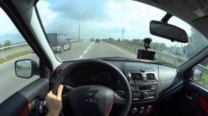 2015 Lada Kalina Cross. POV Test Drive.