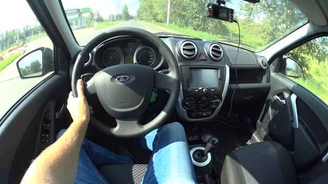 2015 Лада Гранта Робот. POV Test Drive.