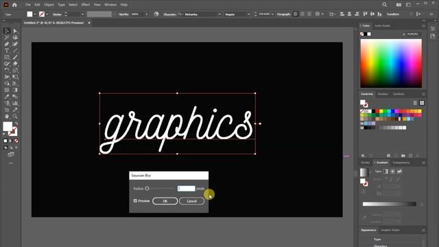 Neon Glow In Illustrator  | NEON Text Effect Illustrator Tutorial