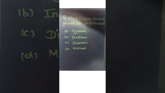 Q. Which Enzyme Convert Glucose into Ethyl Alcohol ❓#comment #answer #engg #bcece #2024#share#short