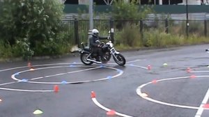 Упражнение № 3   Габаритная восьмерка Honda СB400. exercise bike