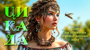 ЦИКАДА. Песня для упражнения в мелкой моторике языка