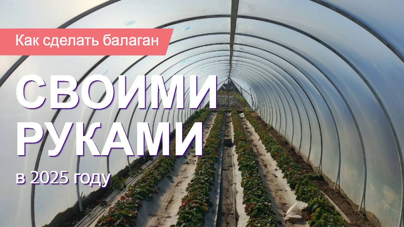 Как сделать балаган (парник, теплицу) своими руками в 2025 году. Конструкция и цены.