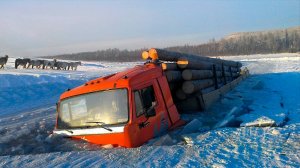 Суровое бездорожье севера. Зимник, дороги севера.