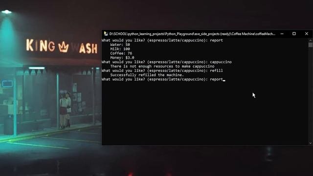 Coffee Machine | Python Project