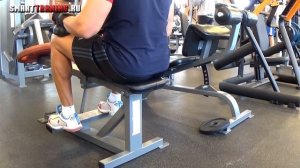 Икроножные мышцы | Подъемы на носки сидя в тренажере