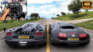 Koenigsegg Agera RS & Bugatti Veyron ｜ Forza Horizon 5 ｜ Thrustmaster T300RS gameplay