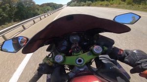 На мотоцикле к морю в жару!