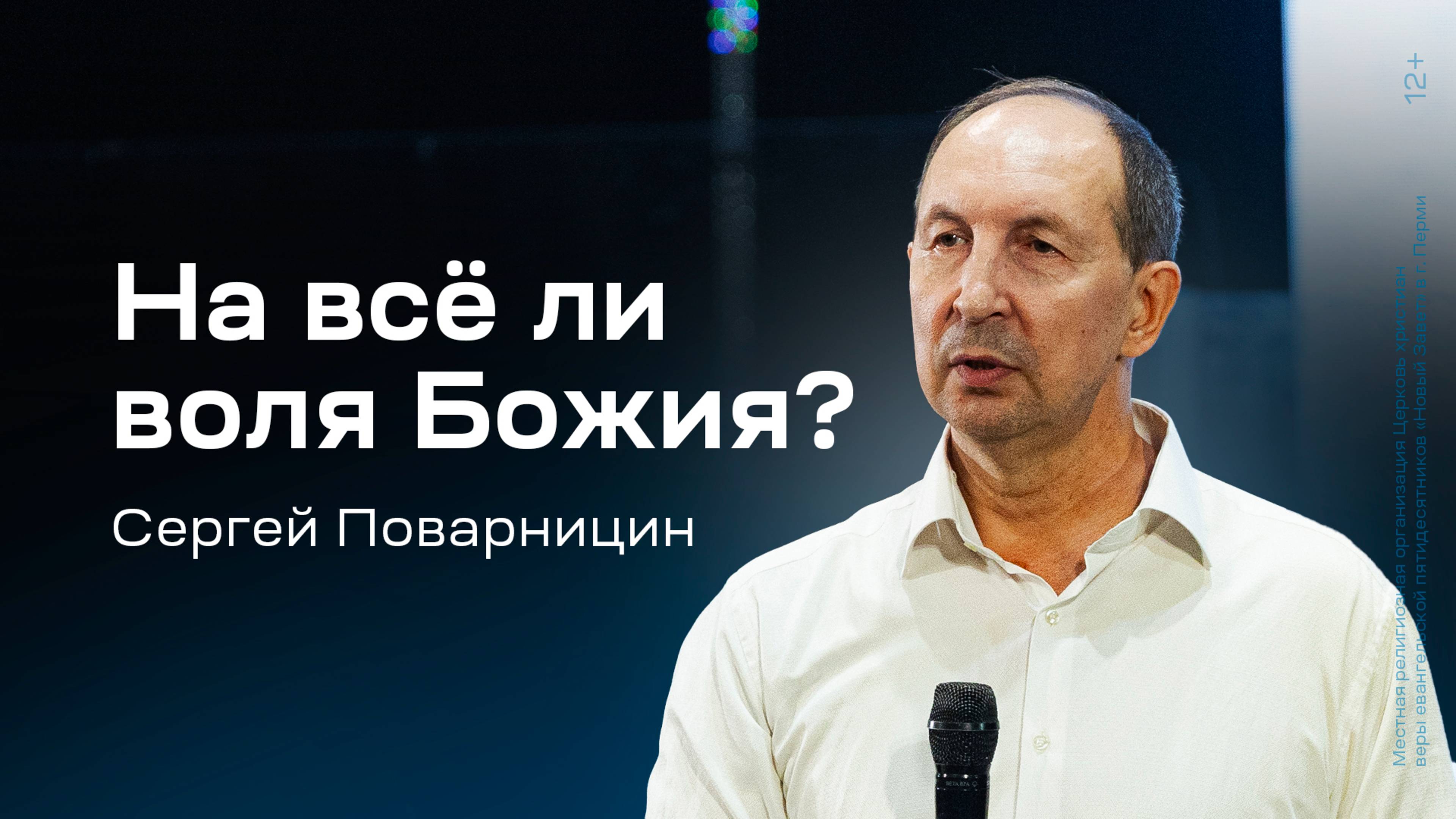 Сергей Поварницин: На всё ли воля Божия? (19 января 2025)