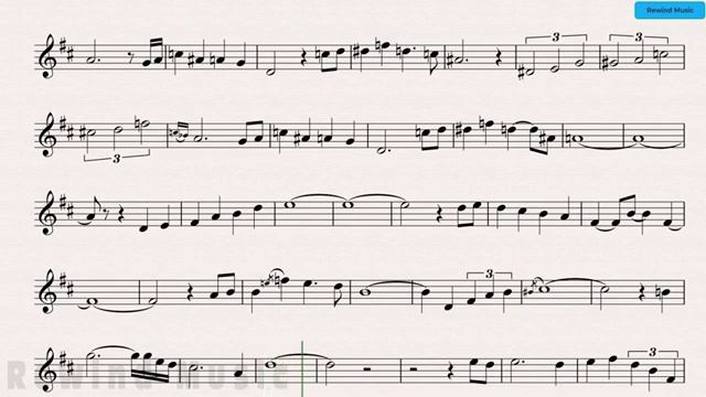 In A Sentimental Mood Alto Sax Backing Track and Sheet Music(360P)