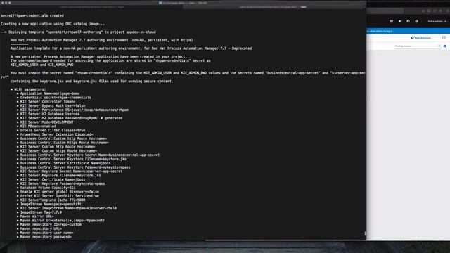 CodeReady Containers with Red Hat Process Automation Manager Mortgage Demo