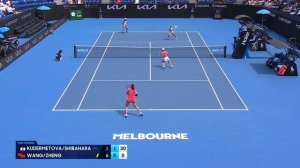 Kudermetova/Shibahara v Zheng/Wang Highlights | Australian Open 2025 Second Round