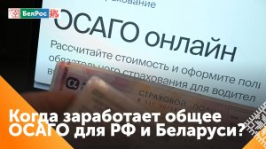 Общий полис ОСАГО для России и Беларуси полноценно заработает в апреле